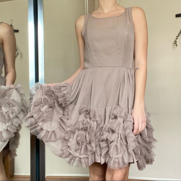 LC Lauren Conrad Dresses & Skirts - Beige ruffles LC Lauren Conrad dress